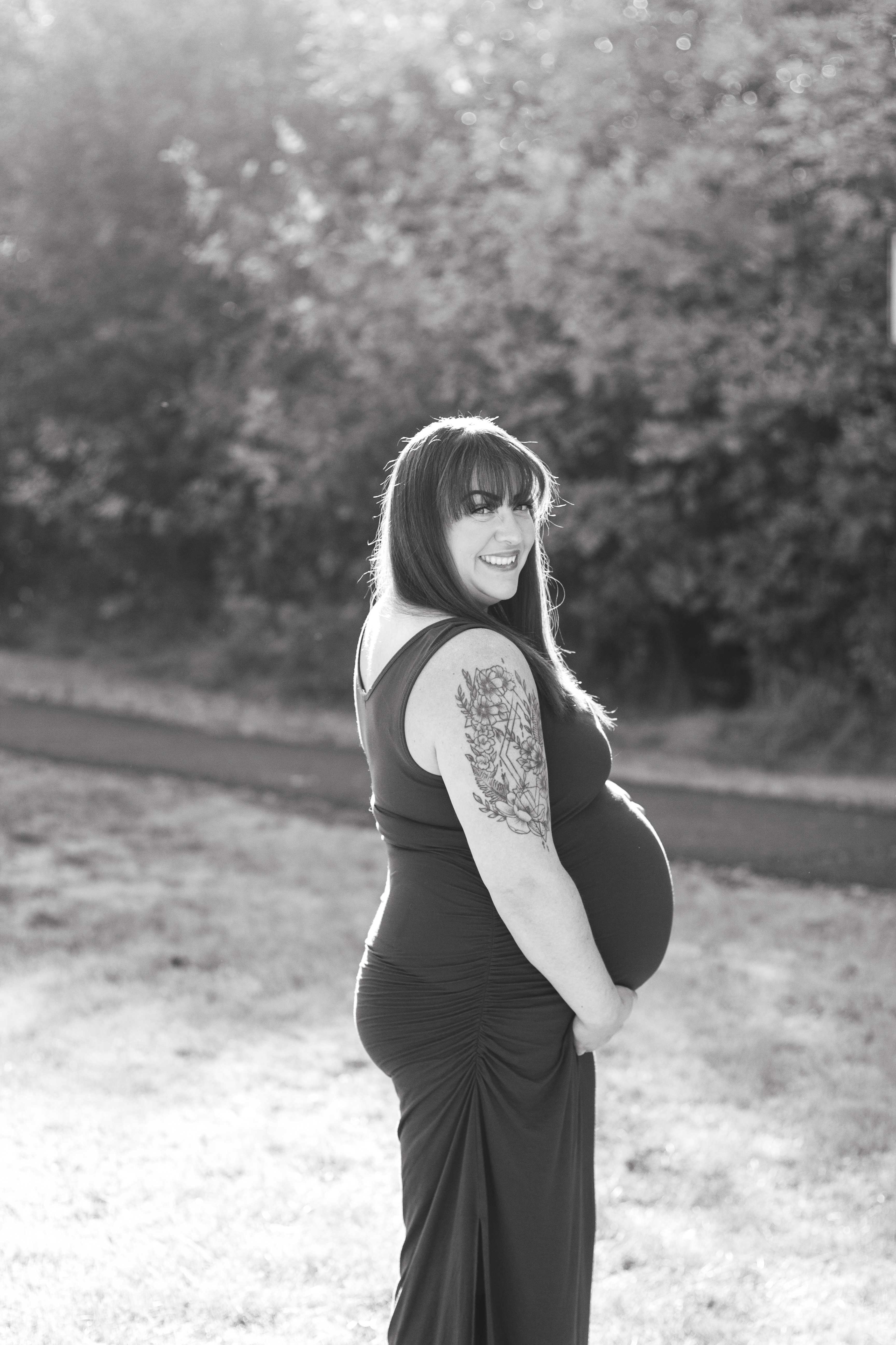 Maternity portrait outdoors